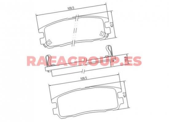 RG6683 - Pastillas de freno